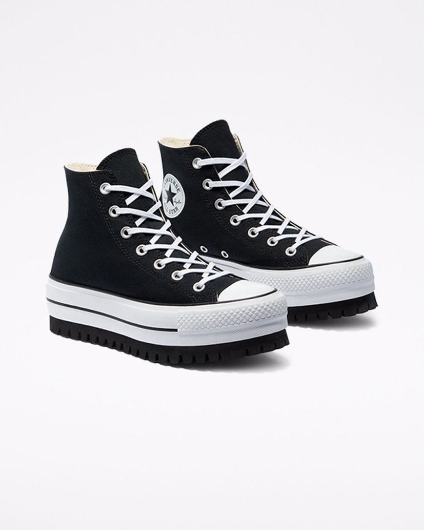 Pantofi Platforma Dama Converse Chuck Taylor All Star Trek Inalti Negrii | RO ZLDRC306